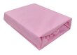 Neperšlampama trikotažinė Jersey audinio paklodė su guma, rožinė 80x160 cm kaina ir informacija | Paklodės | pigu.lt