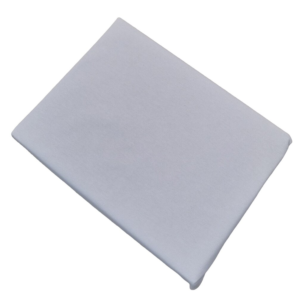 Neperšlampama trikodažinė Jersey audinio paklodė su guma, balta 70x140 cm kaina ir informacija | Paklodės | pigu.lt