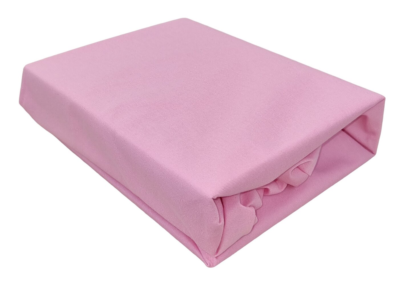 Neperšlampama trikodažinė Jersey audinio paklodė su guma, rožinė 60x120 cm kaina ir informacija | Paklodės | pigu.lt
