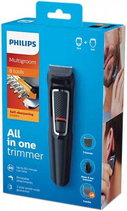 Philips 8in1 kaina ir informacija | Plaukų kirpimo mašinėlės | pigu.lt