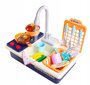 Vaikiška kriauklė su tekančiu vandeniu ir priedais, mėlyna kaina ir informacija | Lavinamieji žaislai | pigu.lt