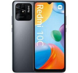 Xiaomi Redmi 10c Dual SIM 3/64GB Graphite Gray MZB0C34EU kaina ir informacija | Mobilieji telefonai | pigu.lt