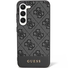 Guess GUHCS23SG4GLGR S23 S911 czarny|black hardcase 4G Stripe Collection цена и информация | Чехлы для телефонов | pigu.lt