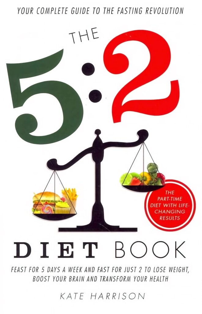 5:2 diet book: feast for 5 days a week and fast for 2 to lose weight, boost your brain and transform your health kaina ir informacija | Saviugdos knygos | pigu.lt