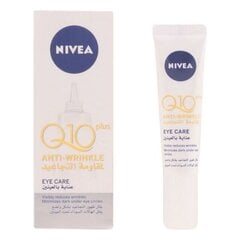 Akių srities kremas nuo raukšlių Nivea Q10 Plus Anti-wrinkle, 15 ml kaina ir informacija | Paakių kremai, serumai | pigu.lt