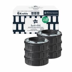 Tommee Tippee Twist and Click Advanced Корзины для подгузников Экологичные антибактериальные GREENFILM 6 Pack цена и информация | Подгузники | pigu.lt