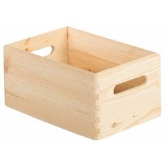 Astigarraga dėžė daiktams, medinė, 30 x 20 x 14 cm kaina ir informacija | Daiktadėžės | pigu.lt
