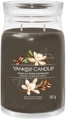 Vanilla Bean Espresso - Yankee Candle Signature - большая свеча с двумя фитилями - новинка 2023 года цена и информация | Подсвечники, свечи | pigu.lt