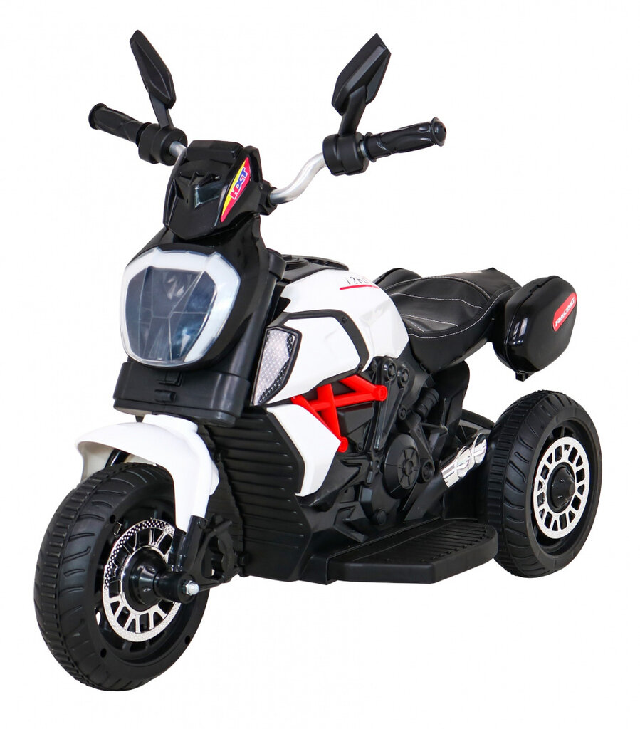 Elektrinis motocikliukas Fast Tourist, baltas цена и информация | Elektromobiliai vaikams | pigu.lt