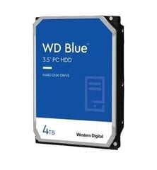 HDD WESTERN DIGITAL Blue 4TB WD40EZAX цена и информация | Внутренние жёсткие диски (HDD, SSD, Hybrid) | pigu.lt