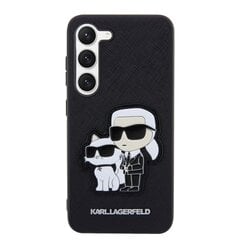 Karl Lagerfeld PU Saffiano Karl and Choupette NFT Case for Samsung Galaxy S23 Black цена и информация | Чехлы для телефонов | pigu.lt