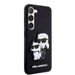 Karl Lagerfeld PU Saffiano Karl and Choupette NFT Case for Samsung Galaxy S23+ Black цена и информация | Чехлы для телефонов | pigu.lt