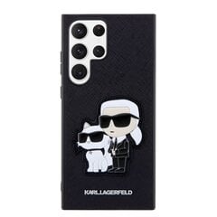 Karl Lagerfeld PU Saffiano Karl and Choupette NFT Case for Samsung Galaxy S23 Ultra Black цена и информация | Чехлы для телефонов | pigu.lt