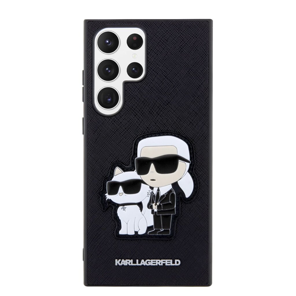 Karl Lagerfeld skirtas Samsung Galaxy S23 Ultra, juodas цена и информация | Telefono dėklai | pigu.lt