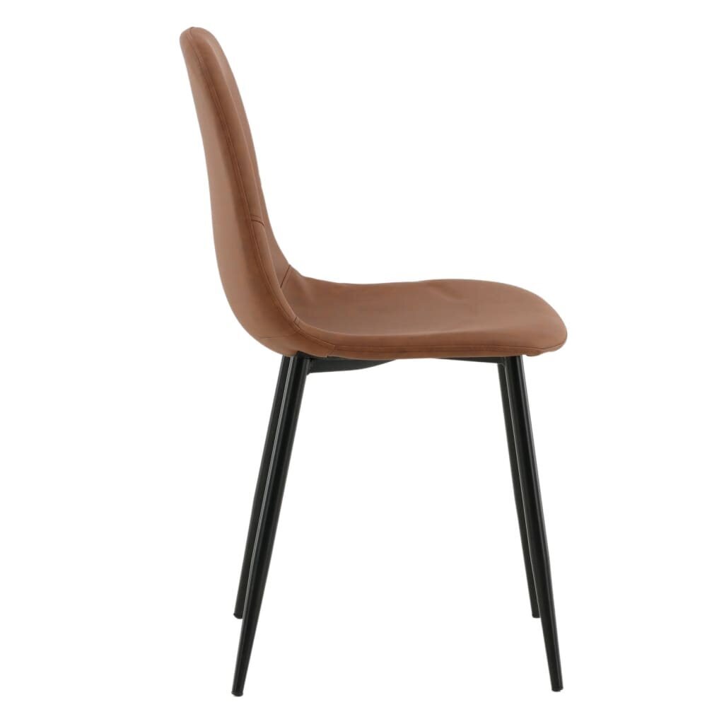 Valgomojo kėdės Venture Home Polar, 2 vnt., ruda/juoda цена и информация | Virtuvės ir valgomojo kėdės | pigu.lt