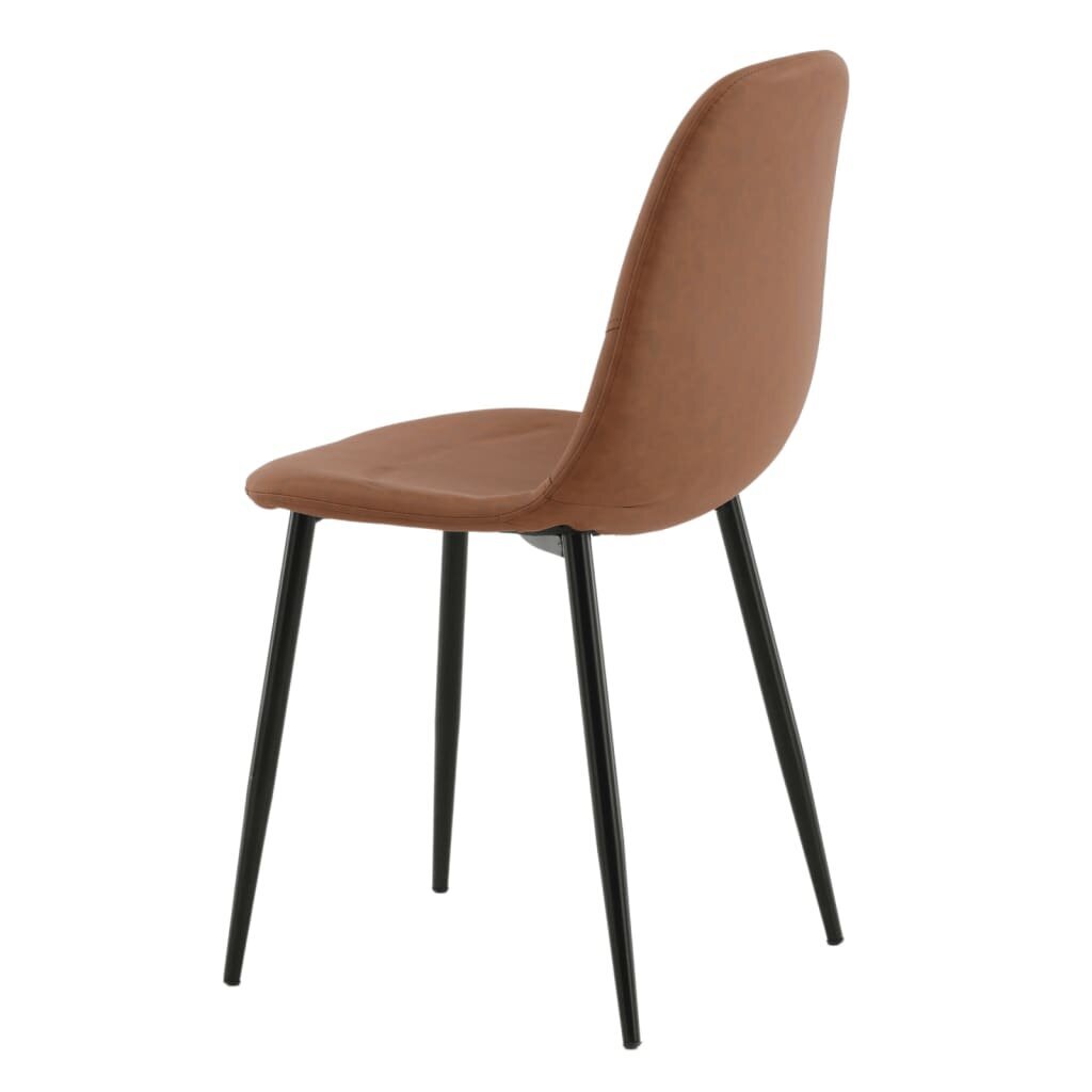 Valgomojo kėdės Venture Home Polar, 2 vnt., ruda/juoda цена и информация | Virtuvės ir valgomojo kėdės | pigu.lt