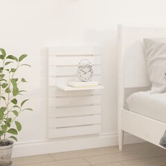 Sieninės lentynos prie lovos vidaXL, 2 vnt., baltos kaina ir informacija | Lentynos | pigu.lt