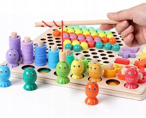 Деревянная головоломка Монтессори цена и информация | Развивающие игрушки | pigu.lt