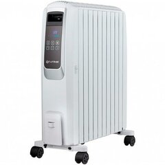 Масляный радиатор (10 секций) Grunkel RAC-10 Piros Цифровой Белый 2500 W цена и информация | Обогреватели | pigu.lt