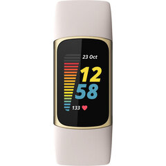 Prekė su pažeidimu.Fitbit Charge 5 Lunar White/Soft Gold FB421GLWT kaina ir informacija | Prekės su pažeidimu | pigu.lt