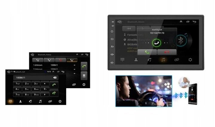 Automagnetola su jutikliniu ekranu kaina ir informacija | Automagnetolos, multimedija | pigu.lt