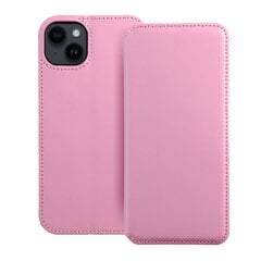 Dual Pocket Book skirtas iPhone 14 Plus, rožinis kaina ir informacija | Telefono dėklai | pigu.lt