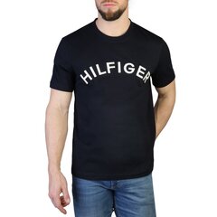 Marškineliai vyrams Tommy Hilfiger, juodi kaina ir informacija | Vyriški marškinėliai | pigu.lt