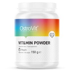 VIT&MIN В порошке со вкусом персика "OstroVit", 150 г цена и информация | Витамины | pigu.lt