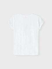 Name It vaikiški marškinėliai 13218585*01, balti kaina ir informacija | Marškinėliai mergaitėms | pigu.lt