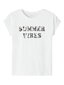 Name It vaikiški marškinėliai 13218585*01, balti цена и информация | Marškinėliai mergaitėms | pigu.lt