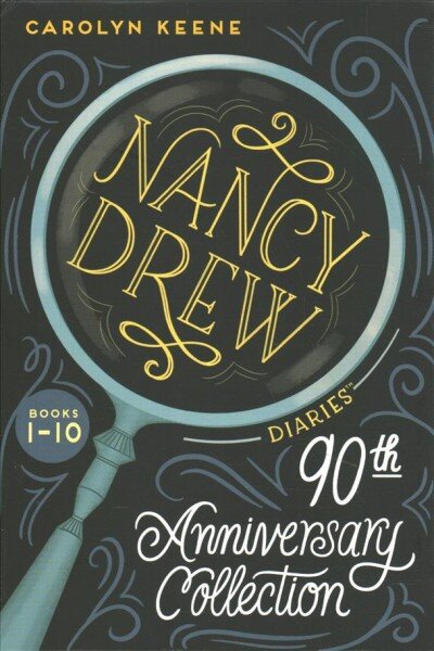Nancy Drew Diaries 90th Anniversary Collection Boxed Set: Curse of the Arctic Star; Strangers on a Train; Mystery of the Midnight Rider; Once Upon a Thriller; Sabotage at Willow Woods; Secret at Mystic Lake; The Phantom of Nantucket; The Magician's Secr kaina ir informacija | Knygos paaugliams ir jaunimui | pigu.lt