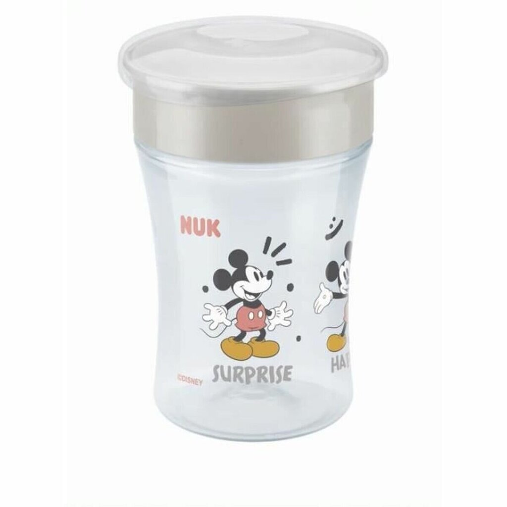 Buteliukas Nuk Magic Cup 360 Mickey, 230 ml, baltas kaina ir informacija | Buteliukai kūdikiams ir jų priedai | pigu.lt