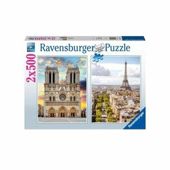 Dėlionė Lankymasis Paryžiuje Ravensburger 500 d, 2 vnt kaina ir informacija | Dėlionės (puzzle) | pigu.lt