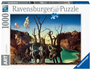 Пазл «Лебеди, отражающие слонов» Ravensburger, 1000 д. цена и информация | Пазлы | pigu.lt