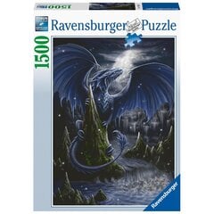 Dėlionė Ravensburger Mėlynasis drakonas, 1500 d kaina ir informacija | Dėlionės (puzzle) | pigu.lt