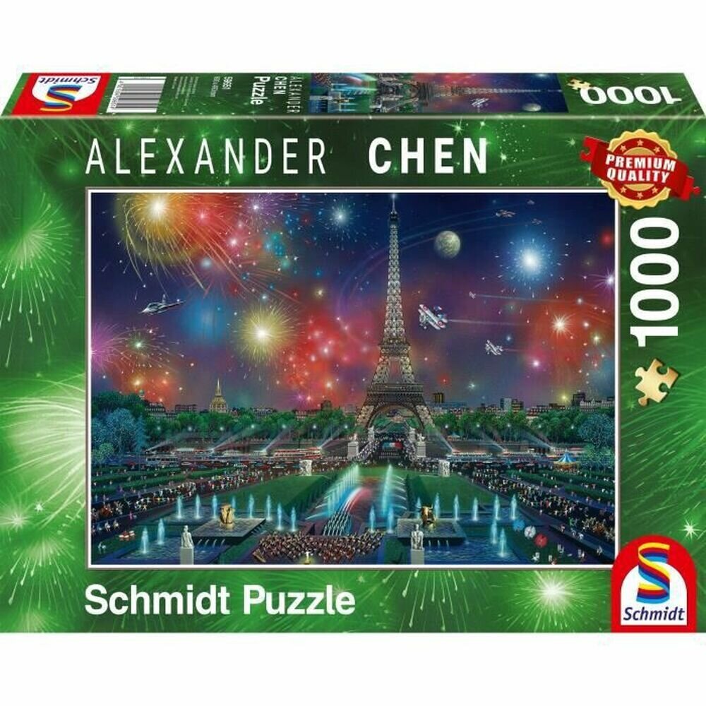 Dėlionė Fejerverkai Eifelio bokšte Schmidt Spiele, 1000 d. цена и информация | Dėlionės (puzzle) | pigu.lt