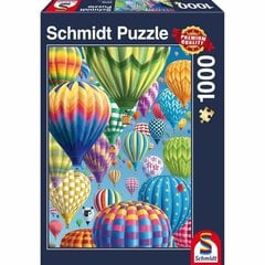 Dėlionė Spalvotų balionų skrydis Schmidt Spiele, 1000 d. kaina ir informacija | Dėlionės (puzzle) | pigu.lt