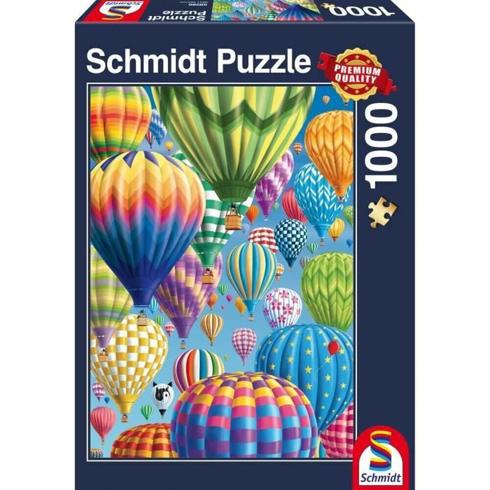 Dėlionė Spalvotų balionų skrydis Schmidt Spiele, 1000 d. цена и информация | Dėlionės (puzzle) | pigu.lt