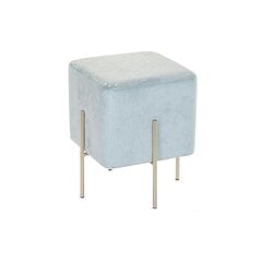 подставка для ног DKD Home Decor Позолоченный Металл Небесный синий (34 x 34 x 40 cm) цена и информация | Кресла-мешки и пуфы | pigu.lt
