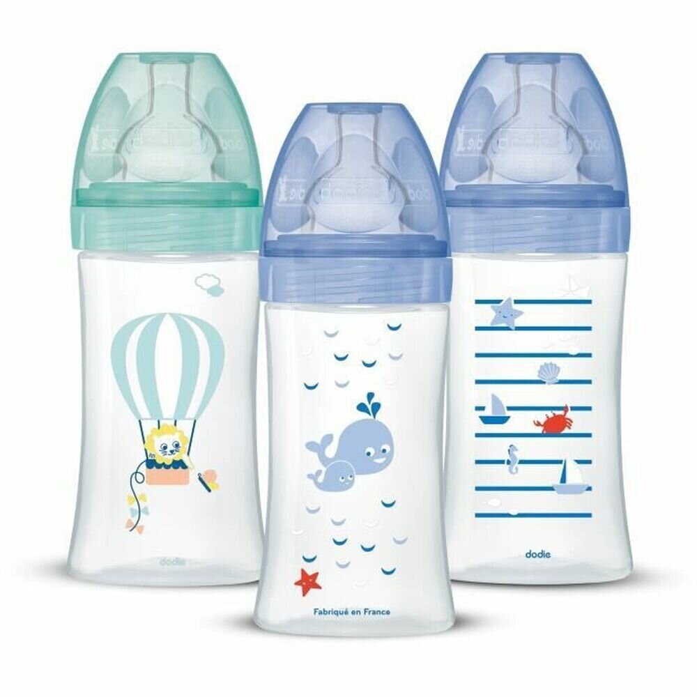 Kūdikių buteliukų rinkinys Dodie, 270 ml, 3 vnt kaina ir informacija | Buteliukai kūdikiams ir jų priedai | pigu.lt