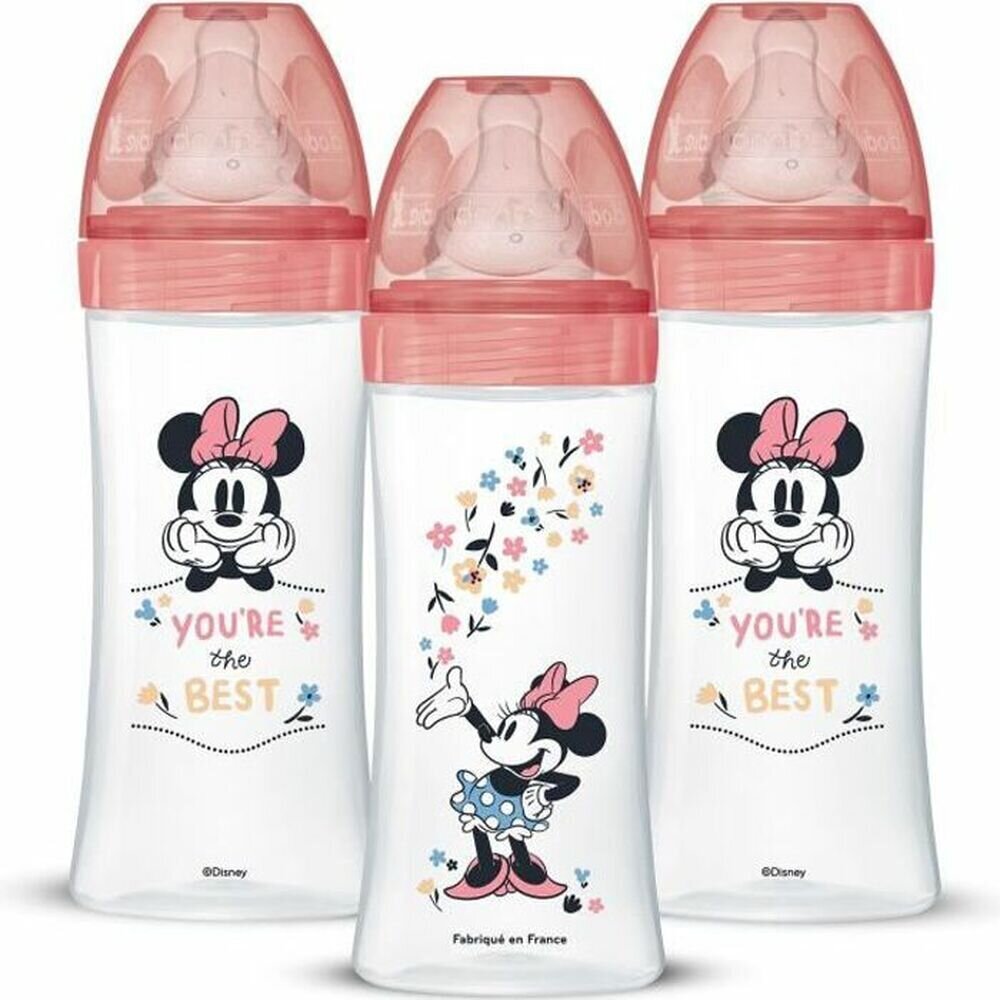 Kūdikių buteliukų rinkinys Dodie, rožinis, 330 ml, 3 vnt цена и информация | Buteliukai kūdikiams ir jų priedai | pigu.lt