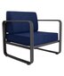 Lauko fotelis 700301, mėlynas kaina ir informacija | Lauko kėdės, foteliai, pufai | pigu.lt