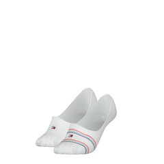 Th uni tj no show mid cut 2p tommy hilfiger for women's white 701218959008 цена и информация | Женские носки | pigu.lt