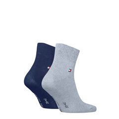 SOCKS TOMMY HILFIGER TH MEN ICONIC QUARTER 2P 100001094200 цена и информация | Мужские носки | pigu.lt