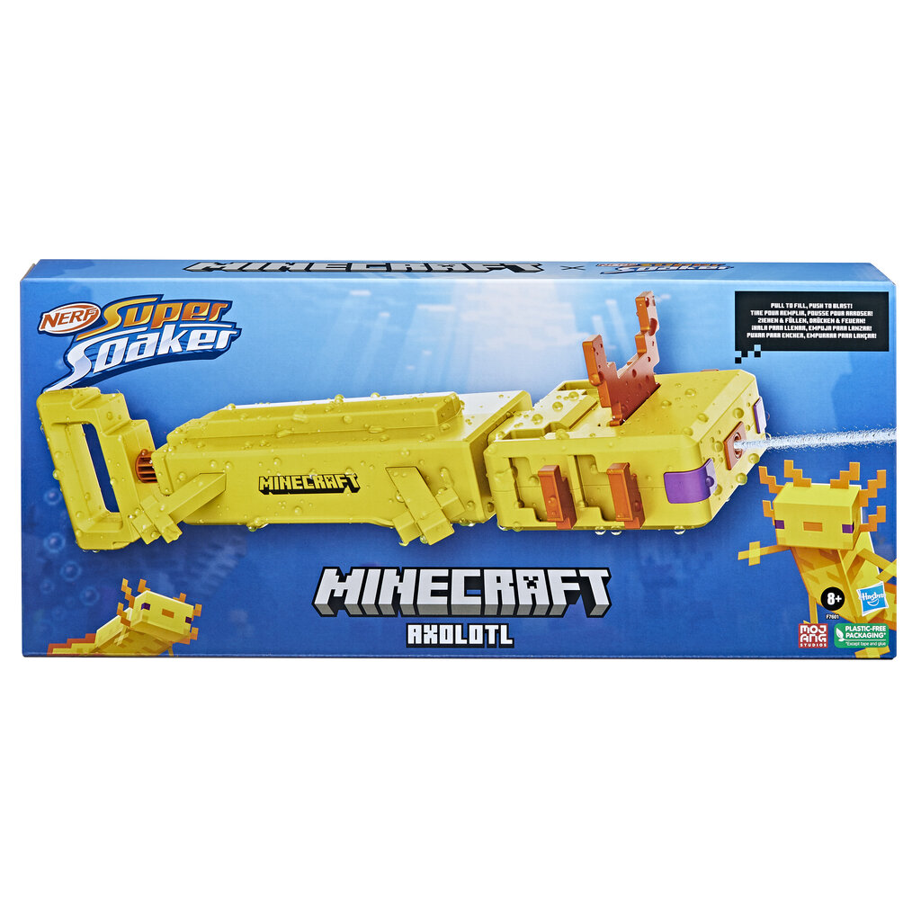 Водная винтовка Nerf Super Soaker Minecraft Axolotl цена | pigu.lt