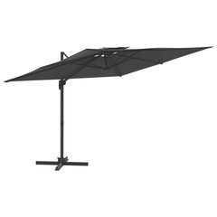 Lauko skėtis vidaXL, pilkas цена и информация | Зонты, маркизы, стойки | pigu.lt