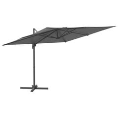 Lauko skėtis vidaXL, pilkas цена и информация | Зонты, маркизы, стойки | pigu.lt