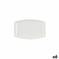 Поднос Quid Gastro Овальный Керамика Белый (21,5 x 12,5 x 7 cm) (6 штук) цена и информация | Посуда, тарелки, обеденные сервизы | pigu.lt