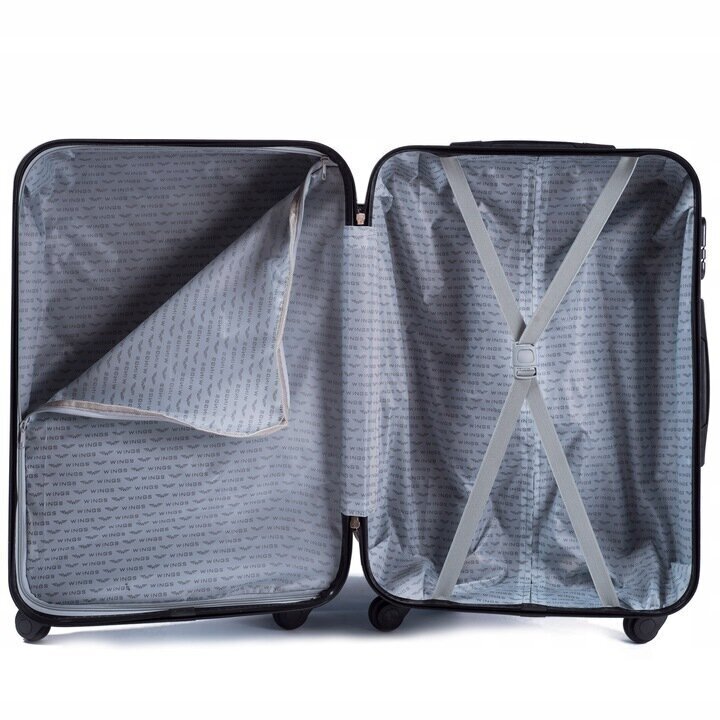 Mažas salono lagaminas Wings 28l XS, Pilkas цена и информация | Lagaminai, kelioniniai krepšiai | pigu.lt