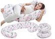 Daugiafunkcinė pagalvė nėščiosioms ir žindančioms moterims, 300 cm цена и информация | Maitinimo pagalvės | pigu.lt
